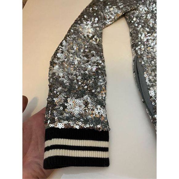 RARE Victoria's Secret Pink Full Sequin BLING Varsity Jacket Fashion Show 2013 C - Picture 6 of 15